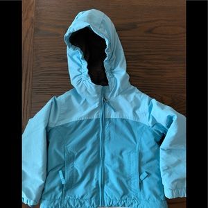 Lands End teal girls jacket 3T EUC